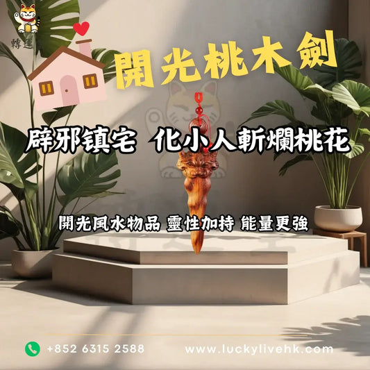 轉運堂開光桃木劍、辟邪鎮宅、化小人