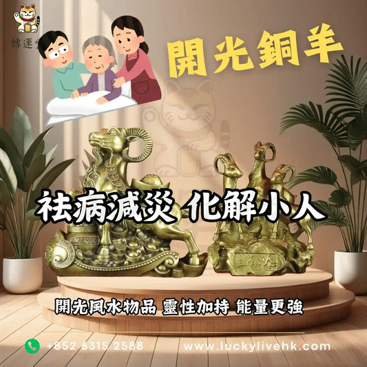 轉運堂開光銅羊、袪病減災、化解小人
